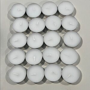 20- White Tealight Candles -
